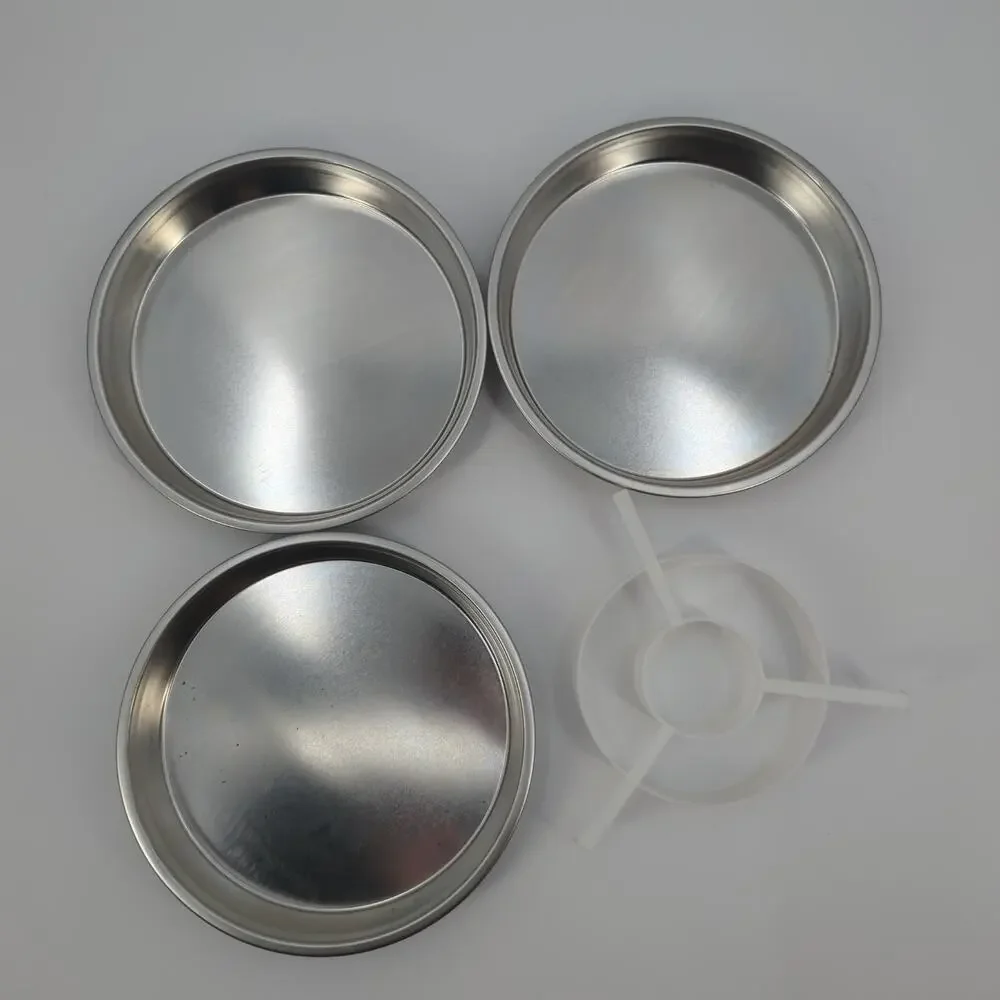 Vintage Chicago Metallic Checkerboard Cake Pan Set 9